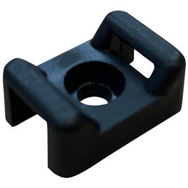 Future Support d'attache pour bride noir 15x10 mm Ø7mm (Lot de 100)