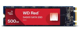 Western Digital WD Red SA500 SSD NAS 500 Go M.2 SATA 6Gb/s pour stockage 24/7 - Vitesse 560/530 MB/s