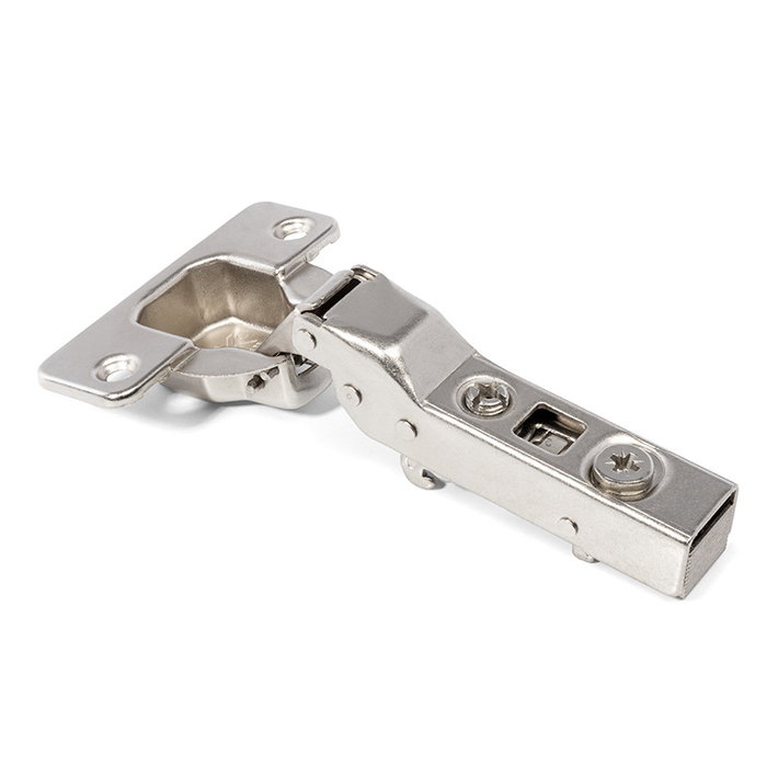 HERRAJES ALK - Bisagra Puma 35 Clip 110° sans ressort - Charnière pour meuble Ø35 mm, système Clip-On, angle droit/coudé/super-coudé - Finition nickel HERRAJES ALK - Bisagra Puma 35 Clip 110° sans ressort - Charnière pour meuble Ø35 mm, système Clip-On, angle droit/coudé/super-coudé - Finition nickel