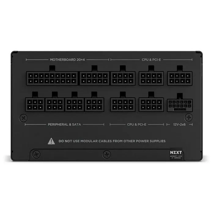 NZXT PA-8G2BB-EU Alimentation PC ATX 3.1 850W Entièrement Modulaire 80 PLUS Gold Noir NZXT PA-8G2BB-EU Alimentation PC ATX 3.1 850W Entièrement Modulaire 80 PLUS Gold Noir