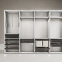 Emuca Rack avec glissières à extension totale et à fermeture douce pour accessoires d'armoire Quartz, 862-888mm, Aluminium et plastique, Titane