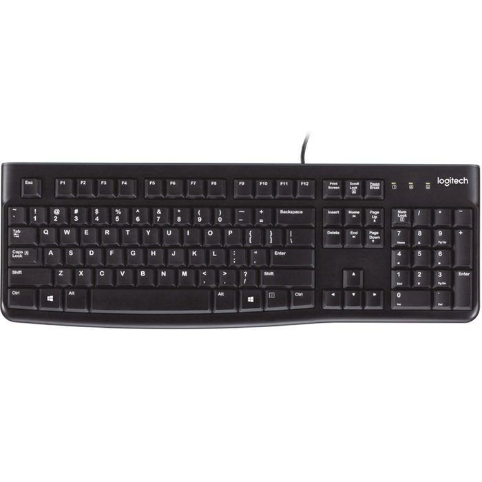 Logitech K120 Clavier USB AZERTY Français Noir – Disposition AZERTY, Confortable et Silencieux Logitech K120 Clavier USB AZERTY Français Noir – Disposition AZERTY, Confortable et Silencieux