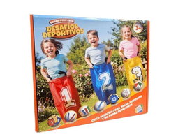 Cefa - Jeu de défis sportifs Grand Prix, incluant sacs, bandes pour les jambes, témoins de relais et accessoires