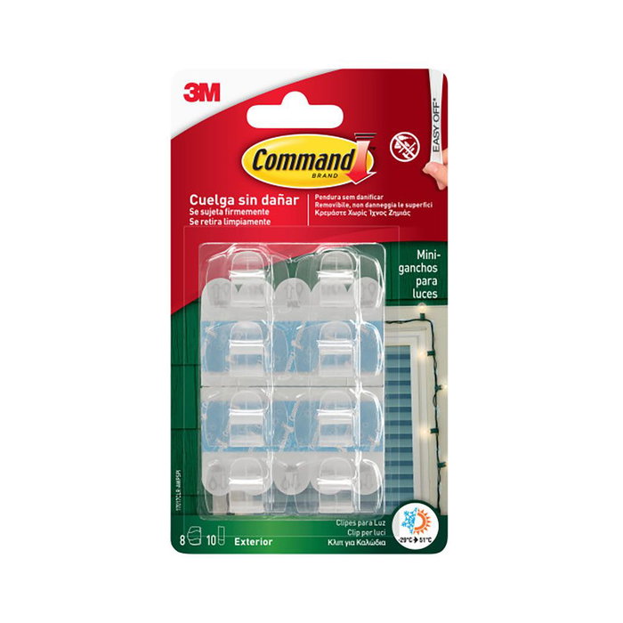 Crochet pour suspendre 3M Transparent Plastique (8 Unités) Crochet pour suspendre 3M Transparent Plastique (8 Unités)