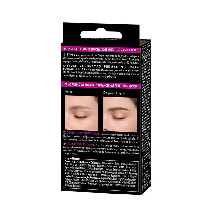 Syoss Teinture Sourcils Brun Clair Permanent 1 unité