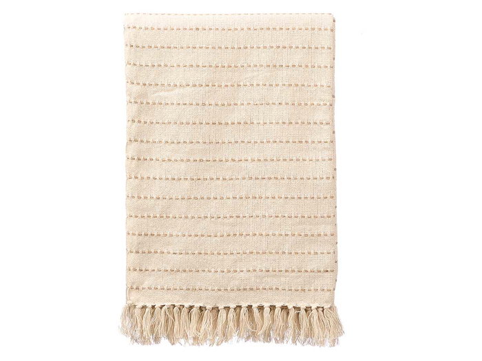 GIFTDECOR Tapis Multiuso à Rayures Crème 160x240cm GIFTDECOR Tapis Multiuso à Rayures Crème 160x240cm