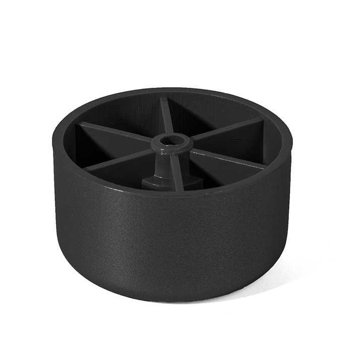 Q&Q Patte Plastique Tika Mini D44 H25 Noir Pied de Meuble Q&Q Patte Plastique Tika Mini D44 H25 Noir Pied de Meuble