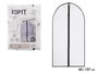 Kipit Housse à vêtements 60x137 cm blanche pliée 31x35x2.5 cm (Set de 24)