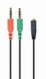 GEMBIRD Câble audio 3.5mm mâle vers 2 RCA mâle 0.20m