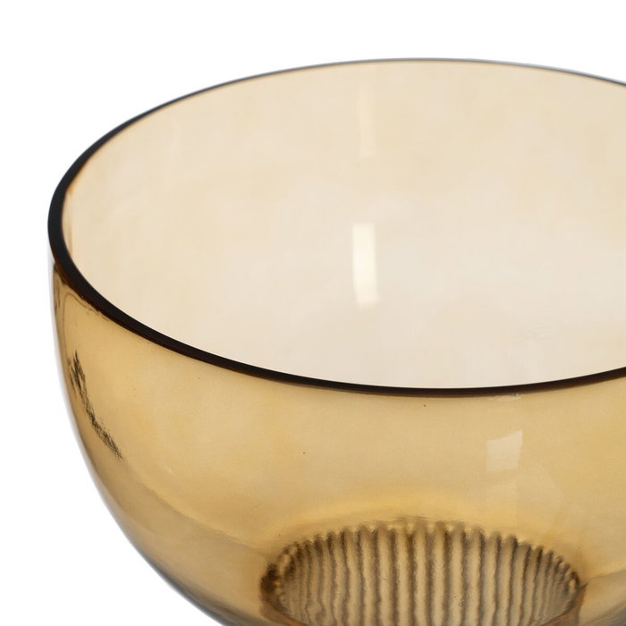BigBuy Home Vase Marron Verre 18 x 18 x 25,5 cm BigBuy Home Vase Marron Verre 18 x 18 x 25,5 cm