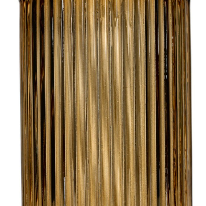 BigBuy Home Vase Marron Verre 18 x 18 x 25,5 cm BigBuy Home Vase Marron Verre 18 x 18 x 25,5 cm