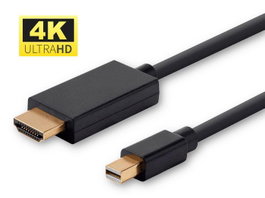 MicroConnect Câble Mini DisplayPort 1.2 vers HDMI, 4K, 1m