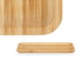 KINVARA Plateau rectangulaire en bambou pour apéritif 30x15 cm