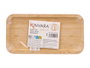 KINVARA Plateau rectangulaire en bambou pour apéritif 30x15 cm