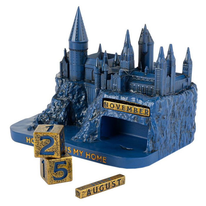 ERIK - Calendrier Perpétuel 3D Harry Potter Hogwarts - Décoration en Résine Peinte à Main - 14x9x10 cm