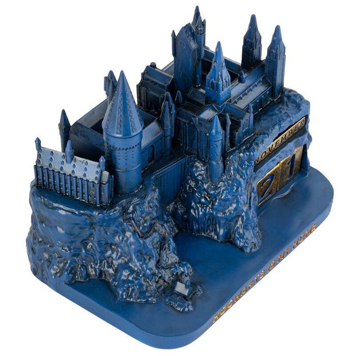 ERIK - Calendrier Perpétuel 3D Harry Potter Hogwarts - Décoration en Résine Peinte à Main - 14x9x10 cm