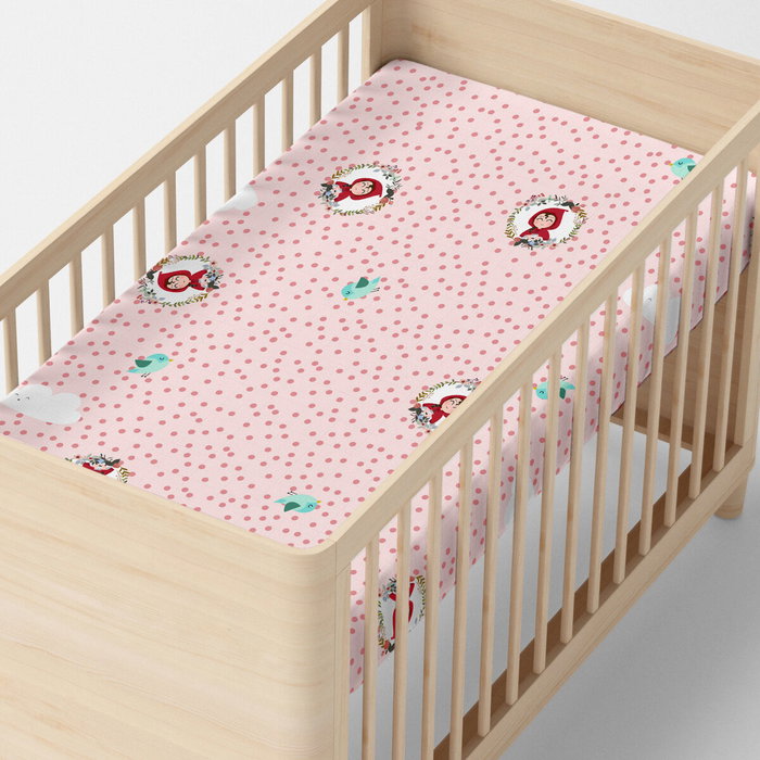 Drap housse HappyFriday MR FOX Multicouleur Rose 70 x 140 x 14 cm Drap housse HappyFriday MR FOX Multicouleur Rose 70 x 140 x 14 cm