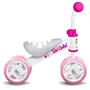 Stamp Draisienne STAMP SKIDS CONTROL Rose - Baby Walker 18 mois-4 ans - 4 grandes roues PVC, cadre acier, selle mousse, guidon ajustable et poignées anti-pincement