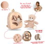 PERLETTI - Mochila Sac à Dos + Peluche Ours Milly 26 cm - Dimensions : 26x21x8 cm
