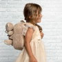 PERLETTI - Mochila Sac à Dos + Peluche Ours Milly 26 cm - Dimensions : 26x21x8 cm