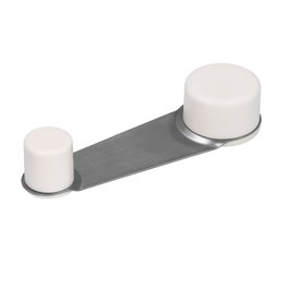 WOLFPACK LINEA PROFESIONAL Butoir de porte adhésif blanc avec retenue rotative