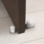 WOLFPACK LINEA PROFESIONAL Butoir de porte adhésif blanc avec retenue rotative