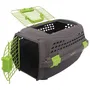 M Pets - Caisse de transport pour chat ECO GIRO - Cage en plastique léger - Taille M - Gris - Pour petits chiens et chats - Sécuritaire pour voyages