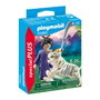Playmobil 70382 Figurine Luchadora Asiatique avec Tigre, Jouet de Collection (Instructions Multilingues: Anglais, Français, Allemand, Italien, Portugais, Espagnol) 4+