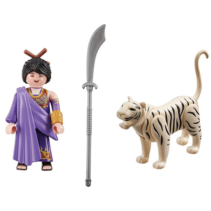 Playmobil 70382 Figurine Luchadora Asiatique avec Tigre, Jouet de Collection (Instructions Multilingues: Anglais, Français, Allemand, Italien, Portugais, Espagnol) 4+ Playmobil 70382 Figurine Luchadora Asiatique avec Tigre, Jouet de Collection (Instructions Multilingues: Anglais, Français, Allemand, Italien, Portugais, Espagnol) 4+