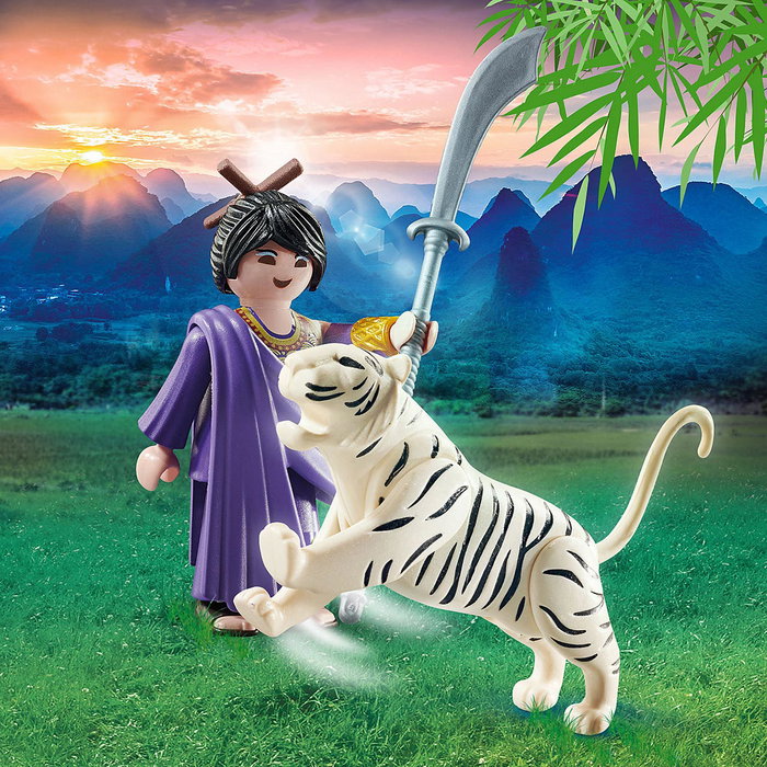 Playmobil 70382 Figurine Luchadora Asiatique avec Tigre, Jouet de Collection (Instructions Multilingues: Anglais, Français, Allemand, Italien, Portugais, Espagnol) 4+ Playmobil 70382 Figurine Luchadora Asiatique avec Tigre, Jouet de Collection (Instructions Multilingues: Anglais, Français, Allemand, Italien, Portugais, Espagnol) 4+
