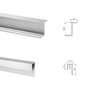 Emuca Kit de Neco pour 2 portes coulissantes à fermeture souple, Gris Métallique, 16mm
