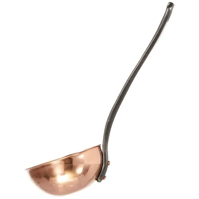 Baumalu Louche en cuivre massif avec manche en fonte - Ustensile de cuisine - Diamètre 11 cm Baumalu Louche en cuivre massif avec manche en fonte - Ustensile de cuisine - Diamètre 11 cm