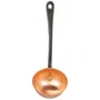 Baumalu Louche en cuivre massif avec manche en fonte - Ustensile de cuisine - Diamètre 11 cm