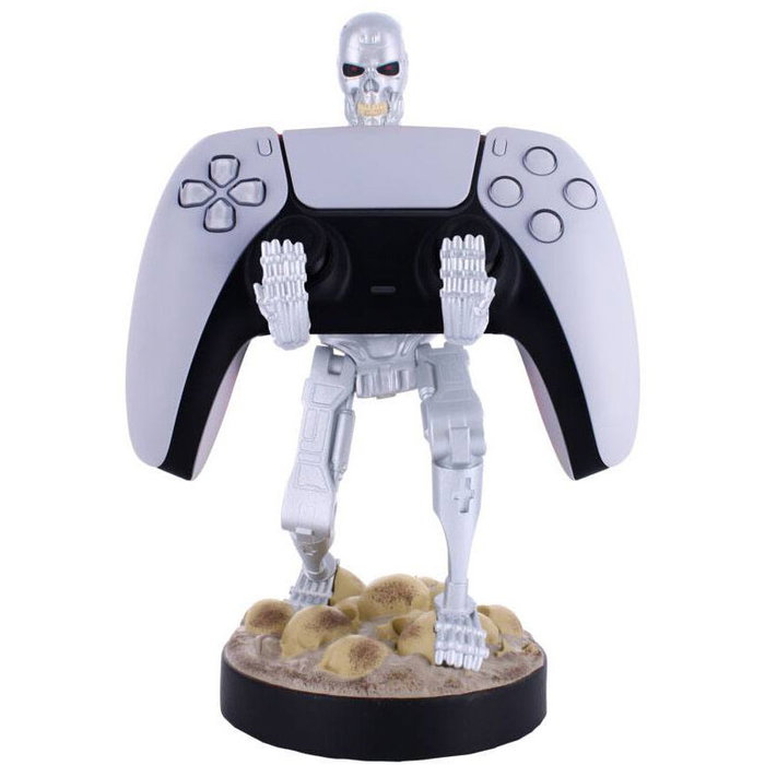 EXQUISITE GAMING Support de figurine Cable Guy The Terminator 21 cm pour manettes de console et smartphones, sans câble, compatible PS5 DualSense, Xbox Series S/X et iPhone