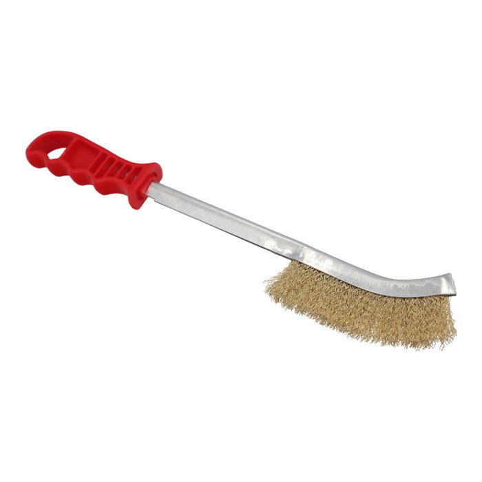 WOLFPACK LINEA PROFESIONAL Cepillo manual acier laiton manche rouge 34cm WOLFPACK LINEA PROFESIONAL Cepillo manual acier laiton manche rouge 34cm