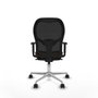 Piqueras y Crespo Chaise de Bureau 1D086N0 Noir Brun foncé