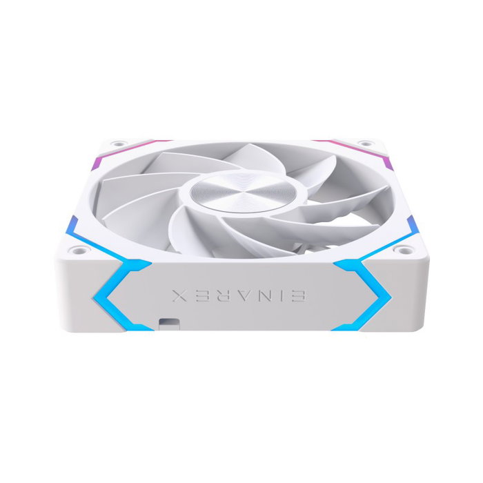 Einarex EX12Ci EXFN-12CS21-W Ventilateur de Boîtier 120 mm PWM A-RGB Blanc Einarex EX12Ci EXFN-12CS21-W Ventilateur de Boîtier 120 mm PWM A-RGB Blanc