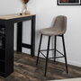 Home Deco Factory Taburet de bar Scott taupé
