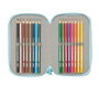 Safta Plumier Triple 37 Pièces pour Enfants avec Motif Furby, Dimensions 12.5x19.5x5.5 cm