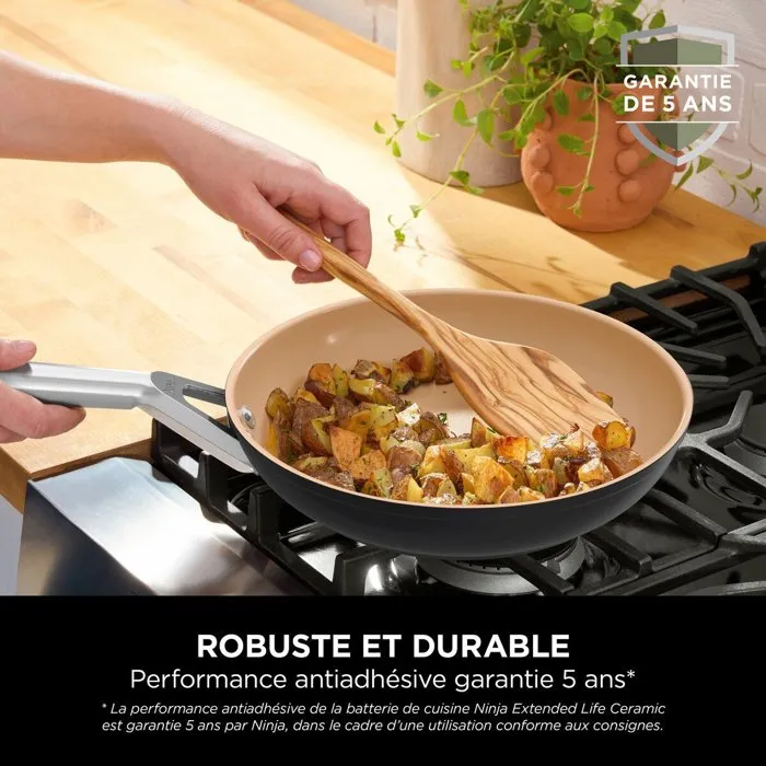 Ninja Casserole en céramique ExtendedLife CW90218EUI - 18 cm avec couvercle