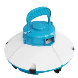 Bestway Robot aspirateur de piscine Frisbee autonome pour fond plat (5x3m max) avec batterie lithium - Bleu