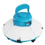 Bestway Robot aspirateur de piscine Frisbee autonome pour fond plat (5x3m max) avec batterie lithium - Bleu