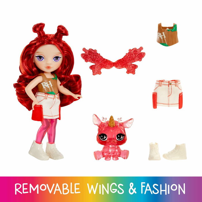 Rainbow High Littles Rainbow Fantasy Fairies Doll - Apple (Rouge)