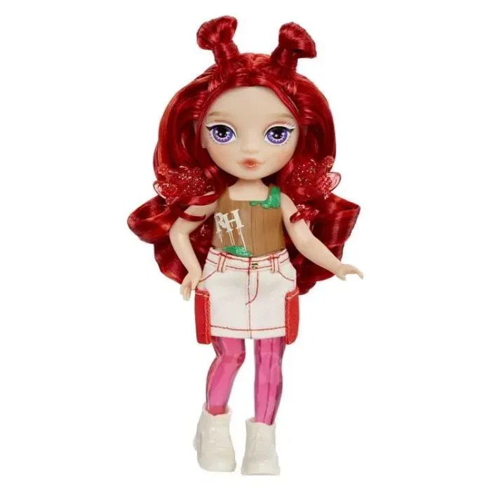 Rainbow High Poupée Littles Rainbow Fantasy Fairies Apple (Rouge) - Collectionnable de 15 cm avec ailes et animal de compagnie Rainbow High Poupée Littles Rainbow Fantasy Fairies Apple (Rouge) - Collectionnable de 15 cm avec ailes et animal de compagnie