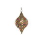 Suspension DKD Home Decor Doré Métal Multicouleur 40 W 50 W 24 x 24 x 42 cm