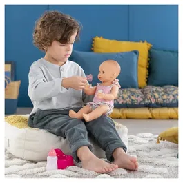 Corolle - Grand poupon Emma fait pipi, apprentissage de la propreté, poupée bébé de 36 cm avec pot, biberon et senteur vanille