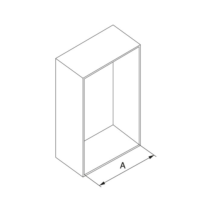 Emuca Penderie rabattable pour armoire Sway, 830 - 1150mm,  Acier, Aluminium et Plastique, Peint en titane