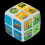 VTech - Cube magique Dinoaventuras - Jeu éducatif avec 3 modes, 200+ phrases, sons et lumières - Fonctionne en espagnol - 11.5x11.5x21.6 cm - 4-8 ans