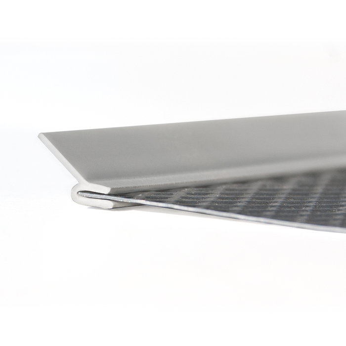 Emuca Protecteur de fond pour meuble de cuisine, 16mm, module 1.000mm, 968x580mm, Plastique et Aluminium, Aluminium naturel
