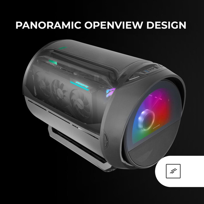 Boîtier ATX semi-tour Mars Gaming MCCYLON Noir